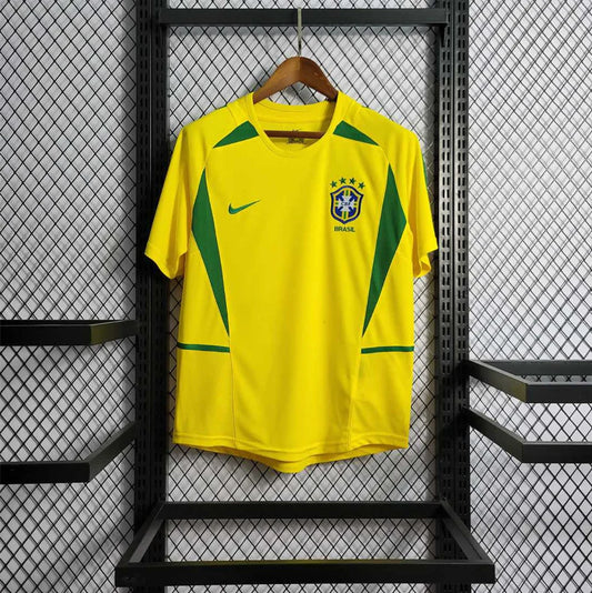 Brazil 2002 Home Jersey- Retro