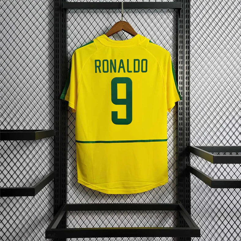 Brazil 2002 Home Jersey- Retro